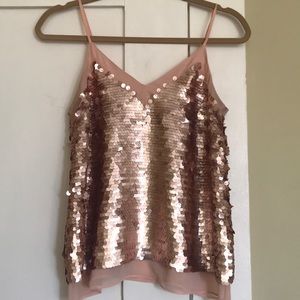 Anthropologie Sequin Tank